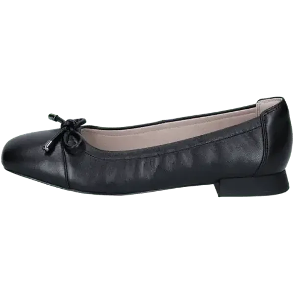 Ballerines Caprice cuir noir femme semelle MEMOTION confort