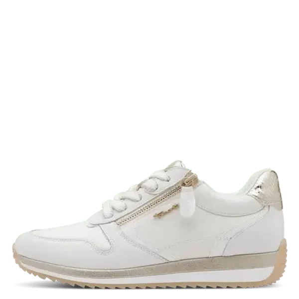 Baskets Tamaris Cuir Blanc – Semelle Amovible