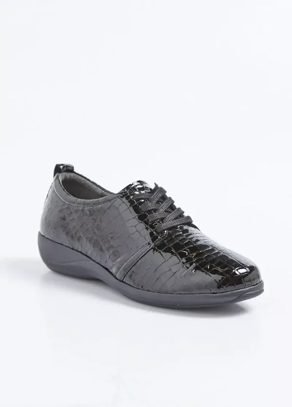 Derbies vernis croco