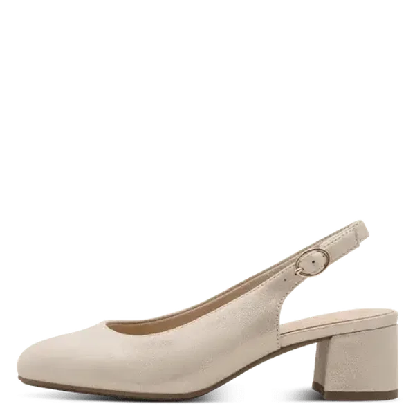 Escarpins Tamaris Beige Tout Cuir – Élégance & Confort au Quotidien