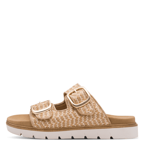 Mules Jana beige femme largeur H confort