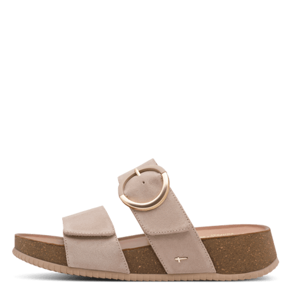 Mules Tamaris Cuir Beige