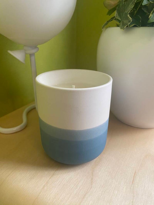 Bougie pot céramique 280g 3 couleurs au choix