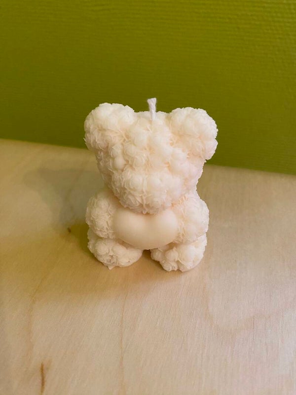 Bougie nounours cœur
