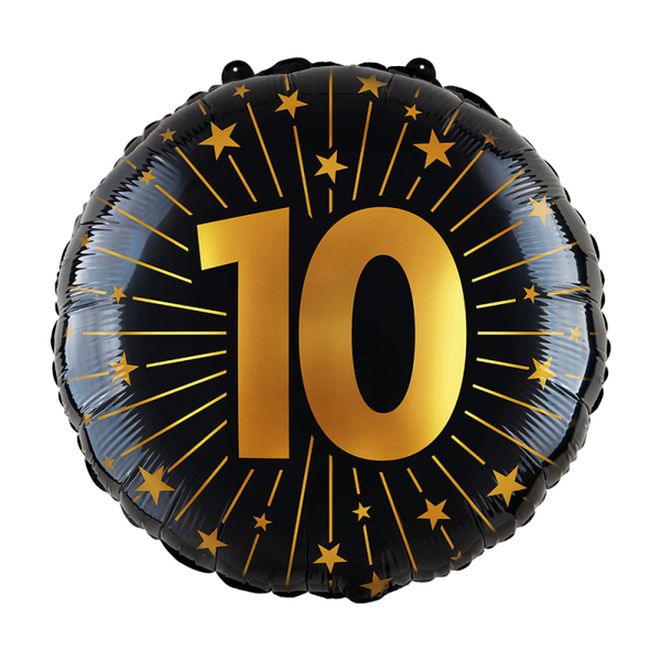 Golden celebration cijfer ballon (0-100)