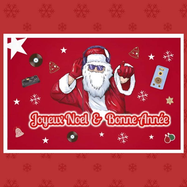 Carte de Noël dj