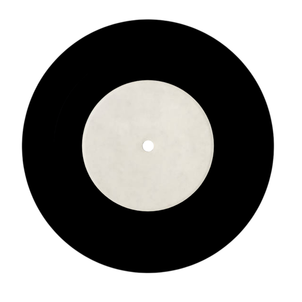 Disque vinyle vierge 7" noir sans sillons