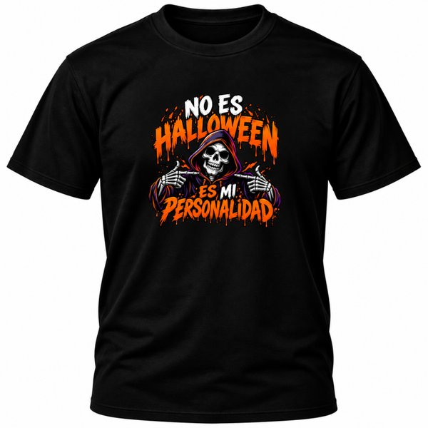 “No es Halloween, es mi personalidad” – Camiseta de Humor Terrorífico