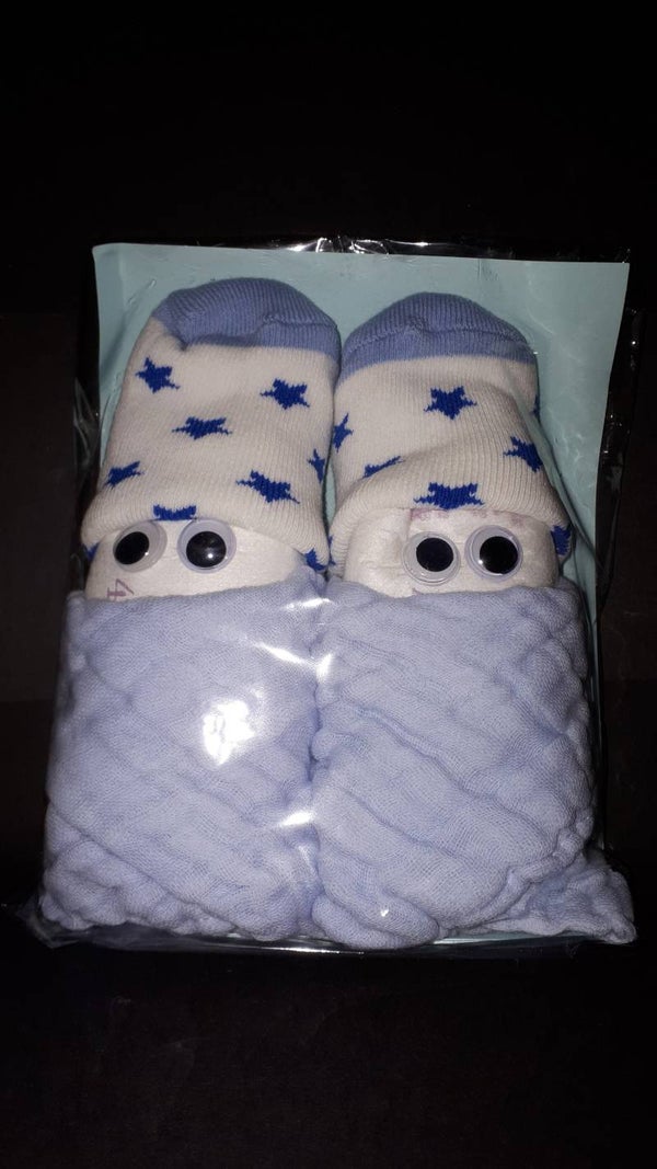 mini-luier baby Blauw ster