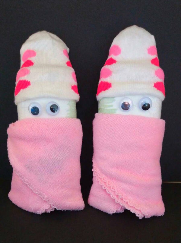 mini-luier baby Roze hart