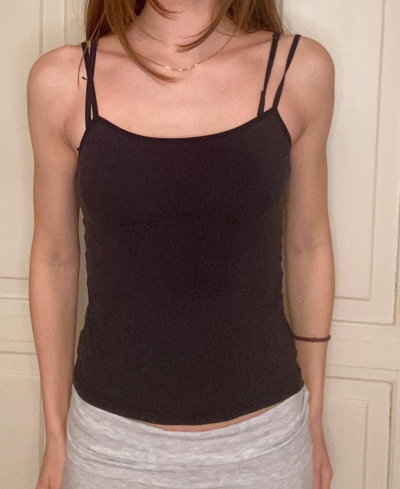 Black tank top