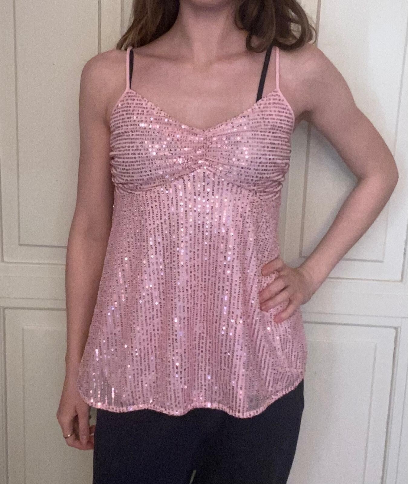 Pink Sequin Top