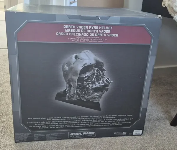 Disneyland Star Wars Galaxy's Edge Darth Vader Pyre Helmet