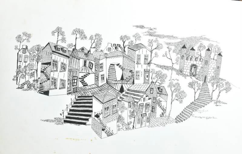 Pen en inkttekening 