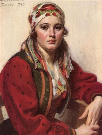 Zornpalet portret van Anders Zorn Portretles beperkt palet portretlessen cursus workshop atelier claar van leent