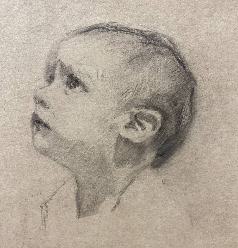 een portret leren tekenen leer je  portretschilder en tekenaar Claar van Leent in Deventer in de provincie Overijssel