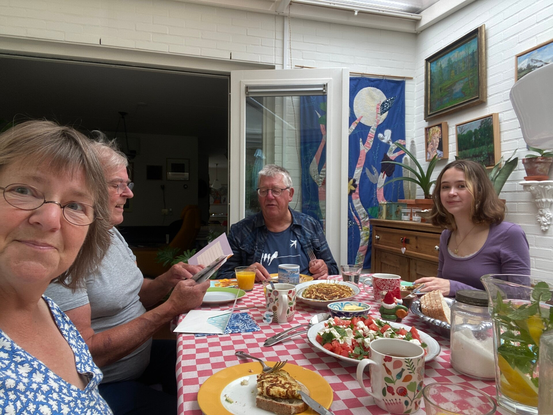 Lunch in de serre 