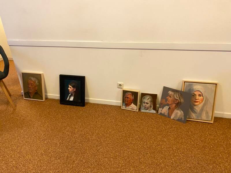 Een Masterclass waar met geduld de opbouw van een portret geleerd kan worden 