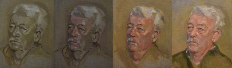 het portretatelier van kunstschilder en beeldend kunstenaar Claar van Leent uit Diepenveen Deventer 