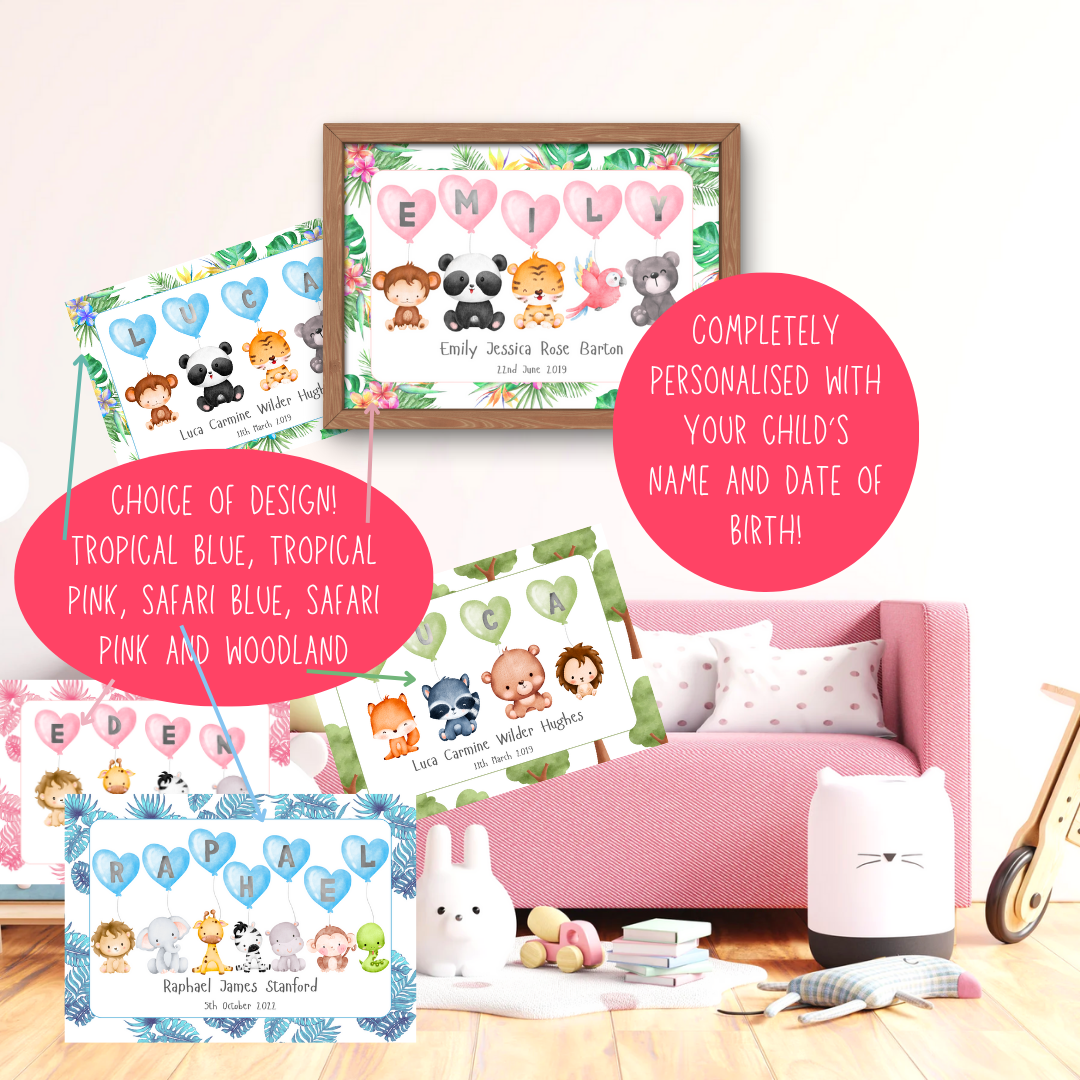 Personalised Baby Name Print