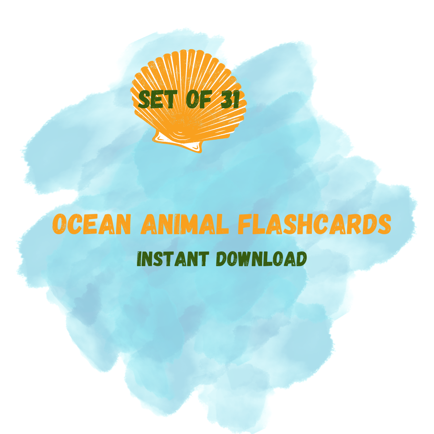 Ocean Animal Flashcards
