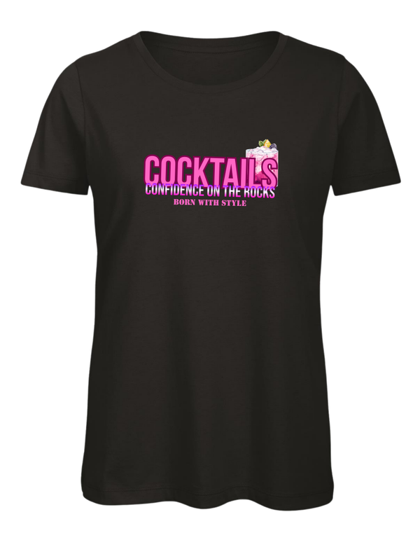 Dames shirt / zwart / Cocktail
