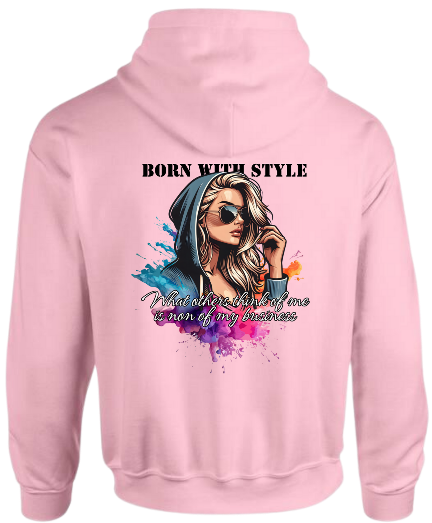 Hoodie / Licht Roze / Non of my Business