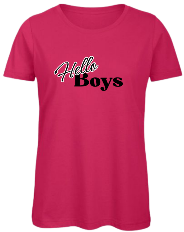 Dames shirt / Roze / Hello boys