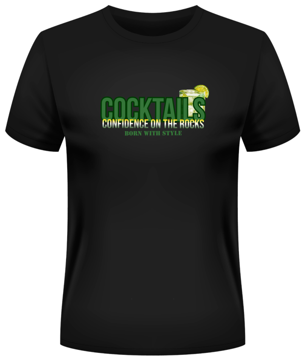 Heren shirt / zwart / Cocktail