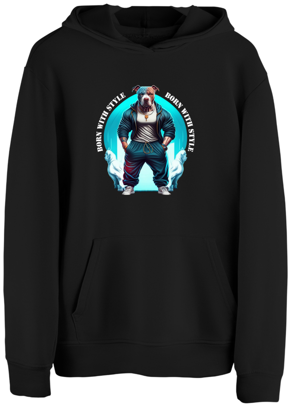 Hoodie / Zwart / BWS Dog