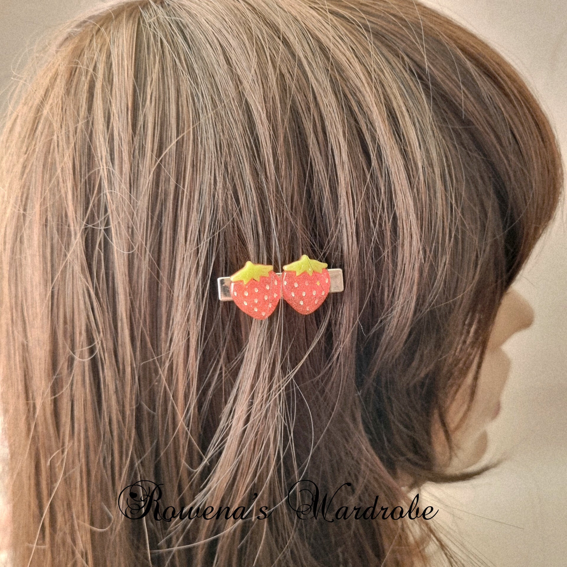 Strawberry Hairclips