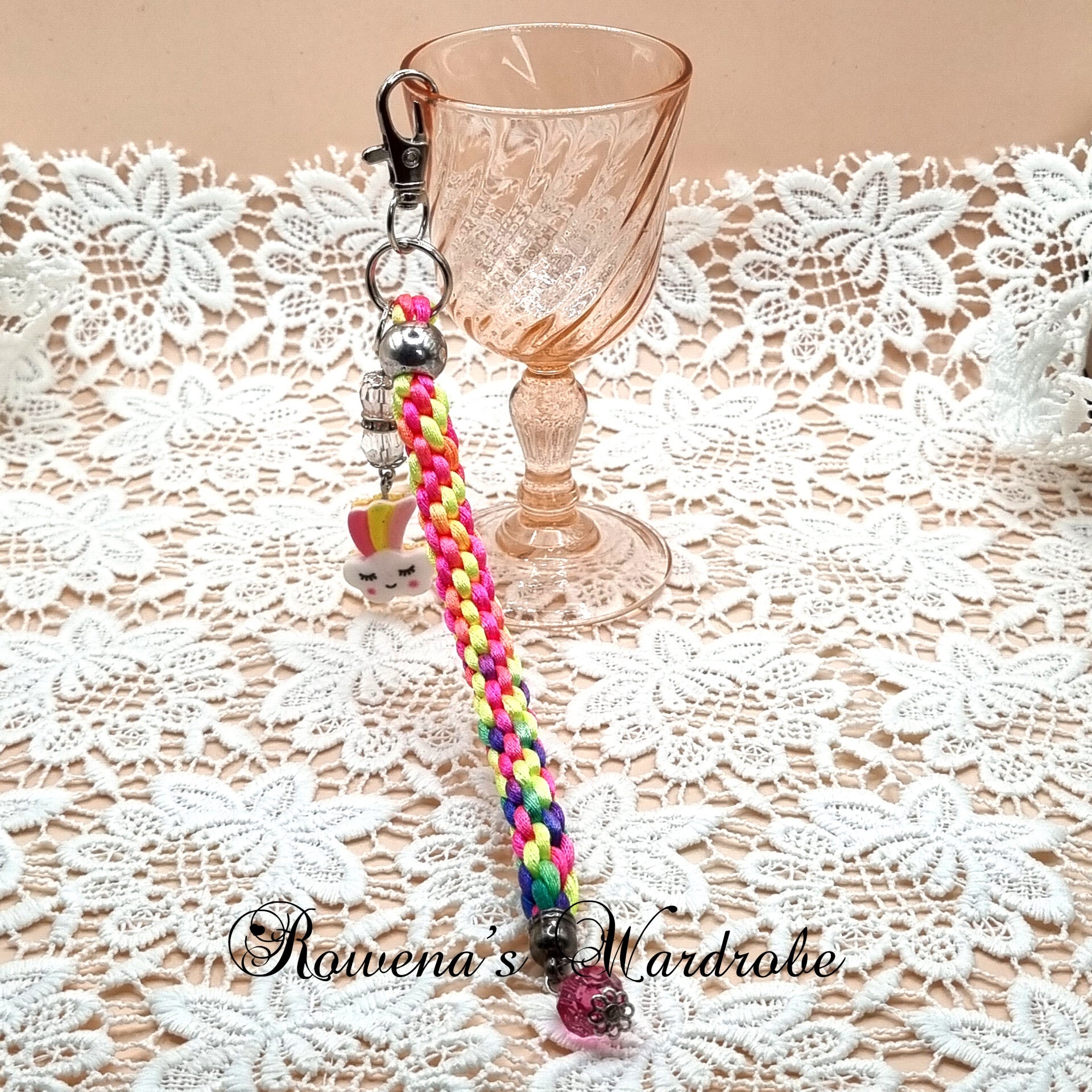 Rainbow key Chain