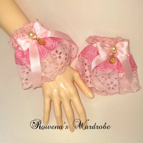 Pink Wrist Cuffs
