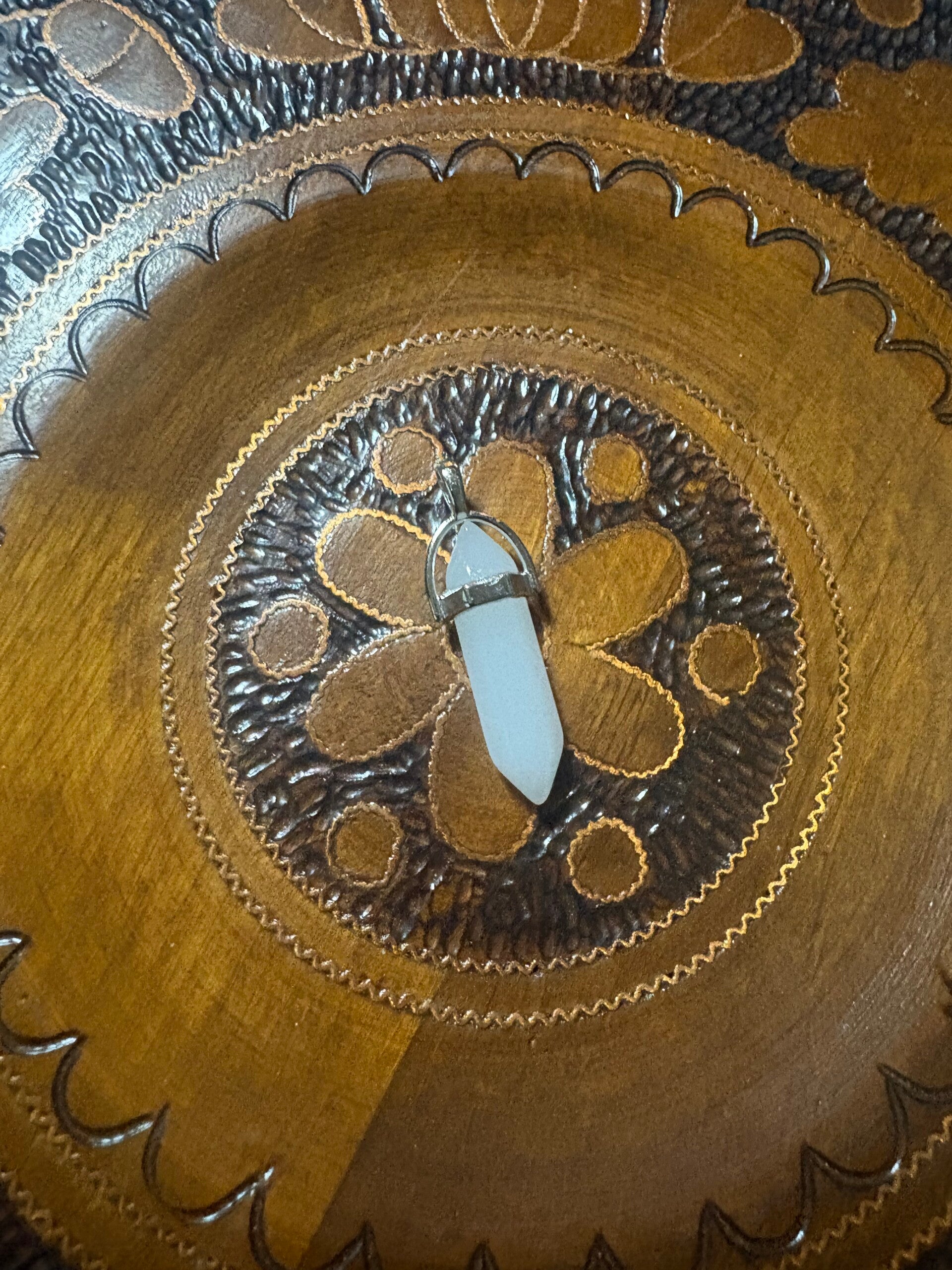 Witte Jade Hanger