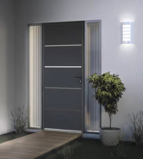 Porte d'entrée alu Elbrouz 215 x 90 cm poussant gauche