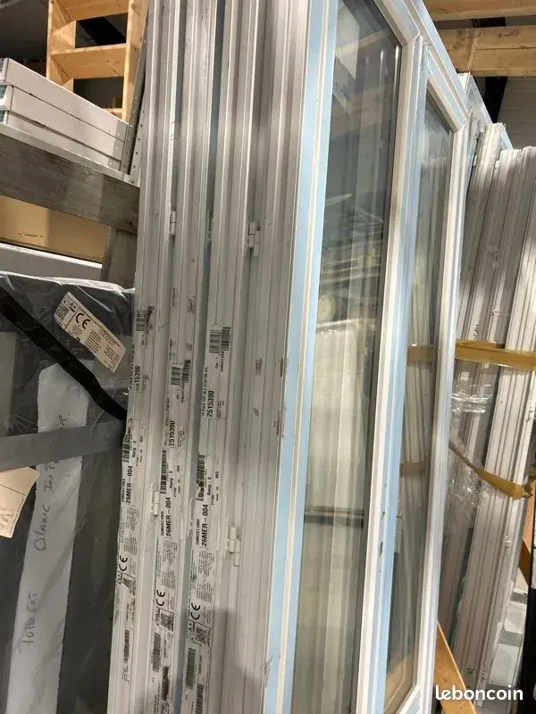 Porte fenêtre 107x217 cm pvc neuve