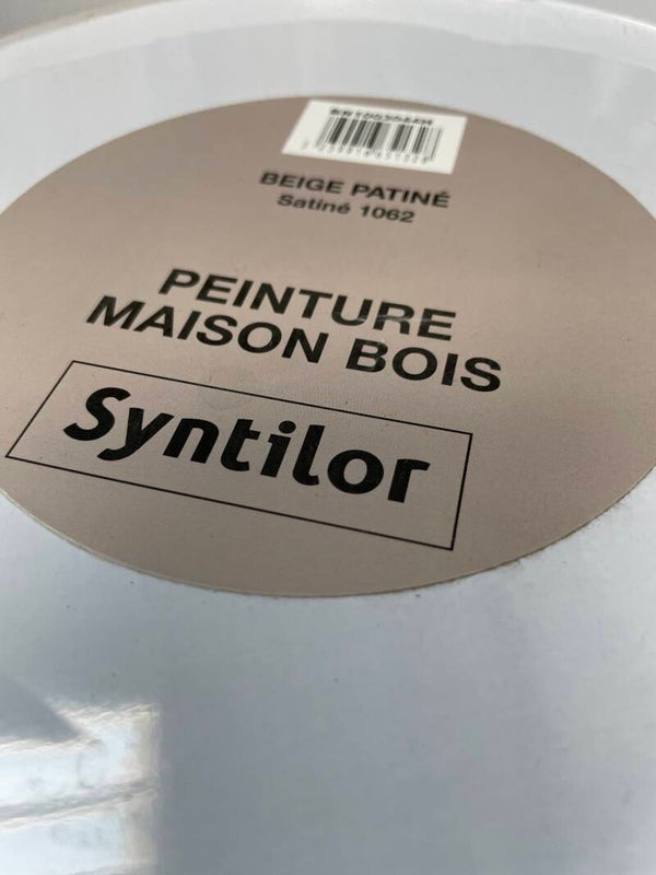 Peinture maison bois Intensiv Protect Syntilor beige satiné 1062 8Litres