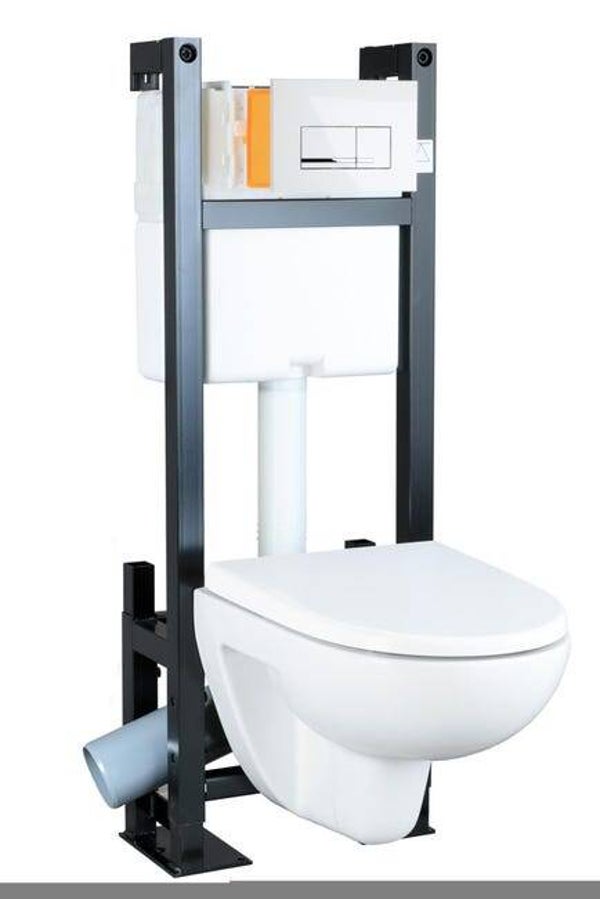 Pack WC suspendu bâti universel horizontal Ristretto PERLINE