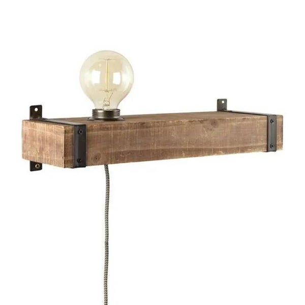 WOODHILL-Applique étagère Métal et bois L40cm -