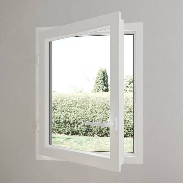Fenêtre PVC Brico Essentiel blanc H.45 x l.40 cm 1 vantail tirant gauche