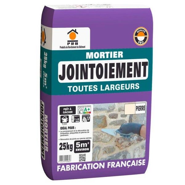 Mortier de jointement TON PIERRE PRB 25 KG