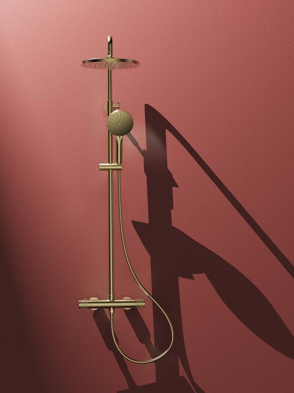 colonne de douche thermostatique design Bivtin Or brossé A1210-1F