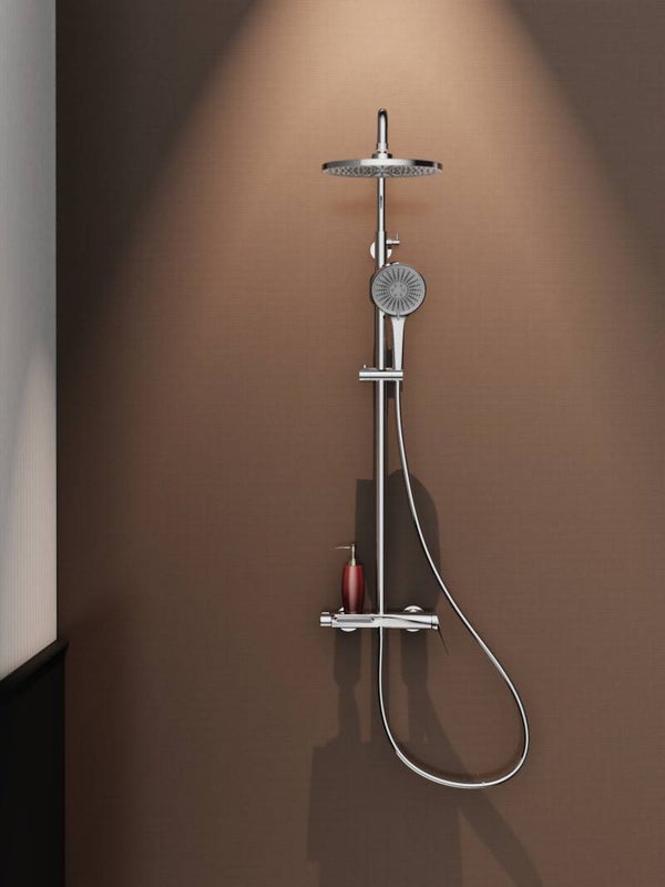 colonne de douche thermostatique design Bivtin chrome  A2110A
