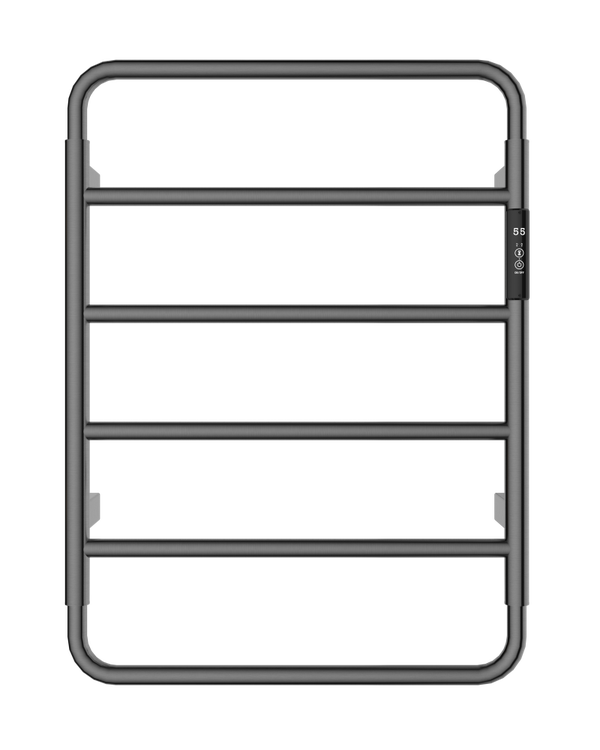 Séche serviette Design VJass argent brusled AL201 BG