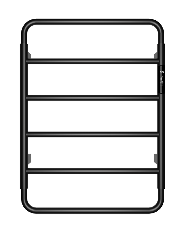 Séche serviette Design VJass noir matt AL201 MB
