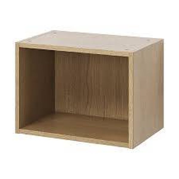 CAISSON CHENE CLAIR  L100  P 56,6 H 54,6 cm