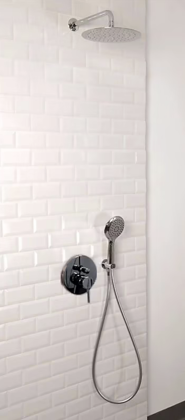 Colonne de douche chrome à encastrer Sorodis