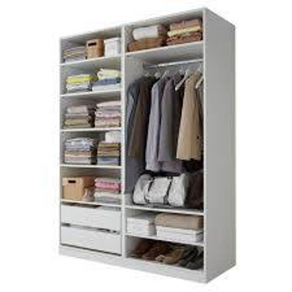 DARWIN BLANC lot de 2 tablettes en 50 cm par 56 cm