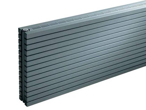 Radiateur eau chaude horizontal LODEN Carré anthracite, 877W H.65 x l.120 cm