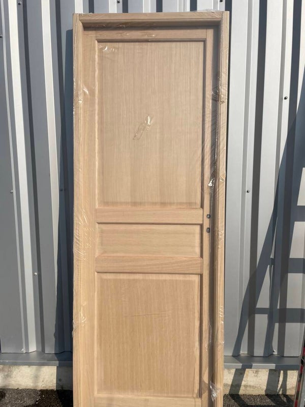 Porte interieure plaque chene neuve 73 poussant droit